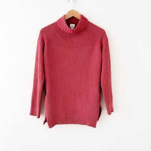 A New Day Pink waffle Turtleneck Sweater xs